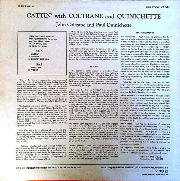 Cattin' With Coltrane And Quinichette