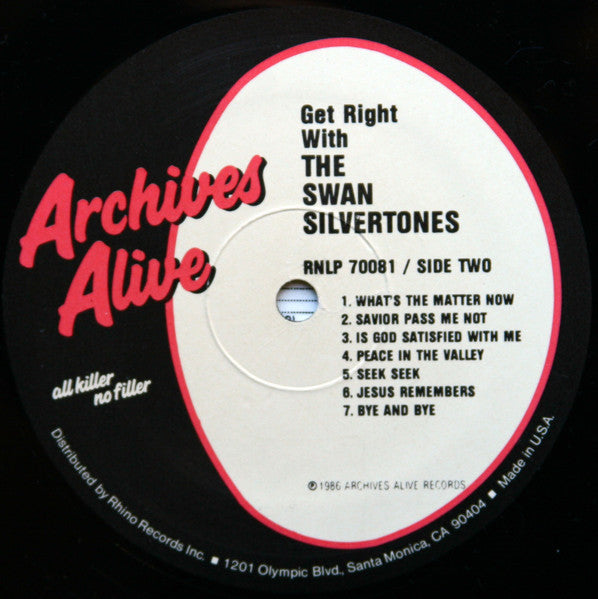Get Right With The Swan Silvertones