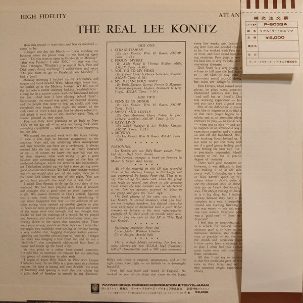 The Real Lee Konitz