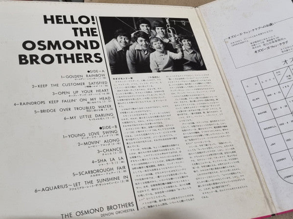 Hello! The Osmond Brothers