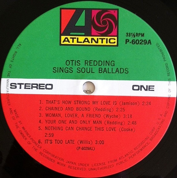 The Great Otis Redding Sings Soul Ballads