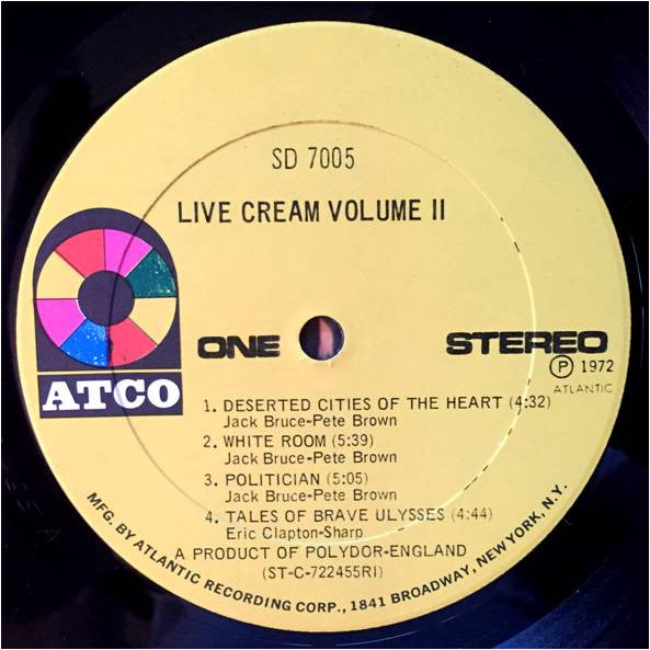 Live Cream Volume II