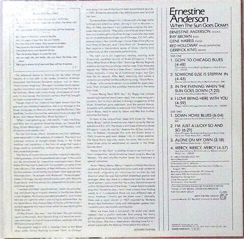 When The Sun Goes Down