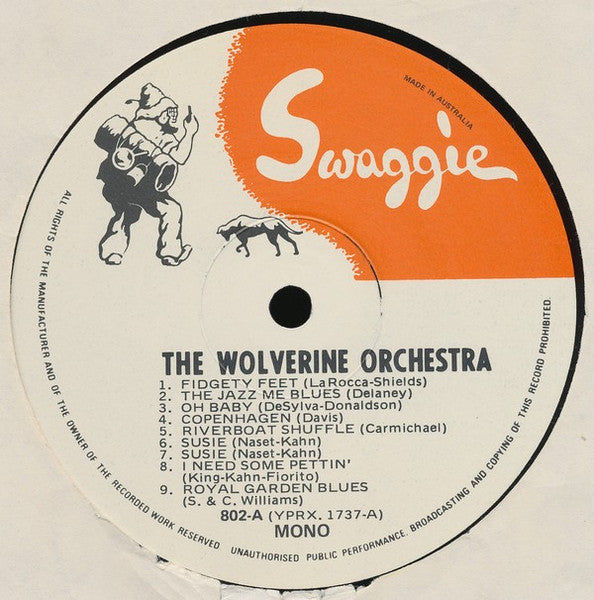 The Wolverine Orchestra 1924 With Bix Beiderbecke