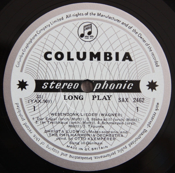 Alto Rhapsody / Liebestod From Tristan Und Isolde / Wesendonck Lieder