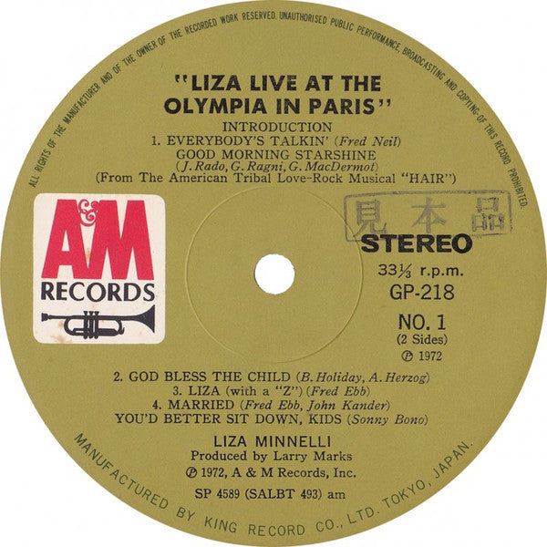 Live At The Olympia In Paris