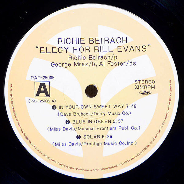 Elegy For Bill Evans