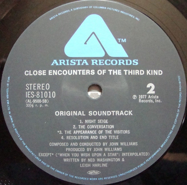 Close Encounters Of The Third Kind (Original Motion Picture Soundtrack)