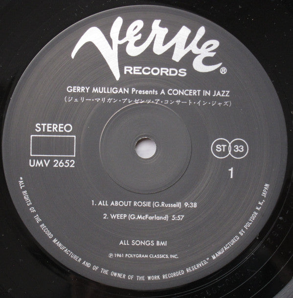 Gerry Mulligan Presents A Concert In Jazz