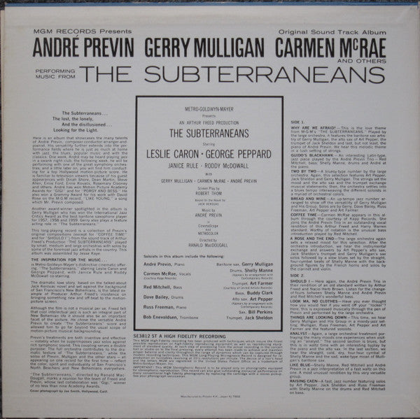 Perform Music From The Subterraneans - Original Sound Track Album