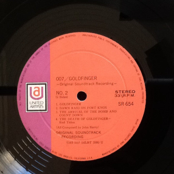 007/ゴールドフィンガー = Goldfinger (Original Soundtrack Recording)