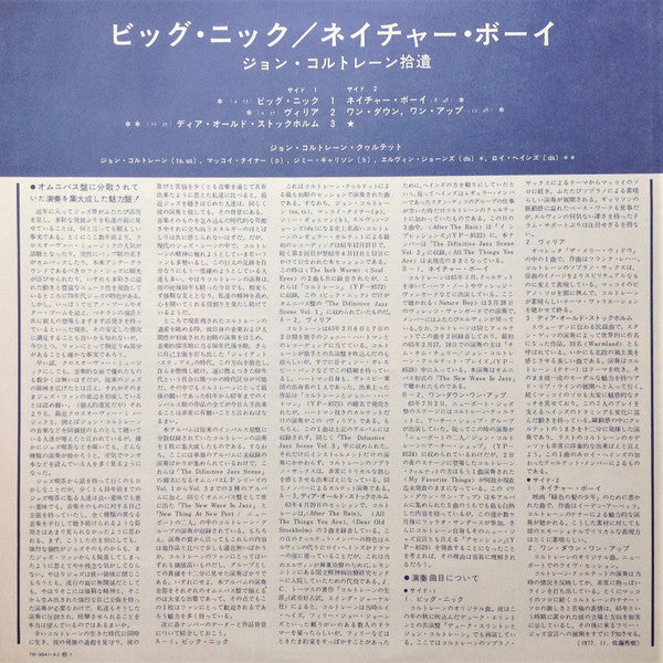 Gleanings = 拾遺 ビッグ・ニック / ネイチャー・ボーイ