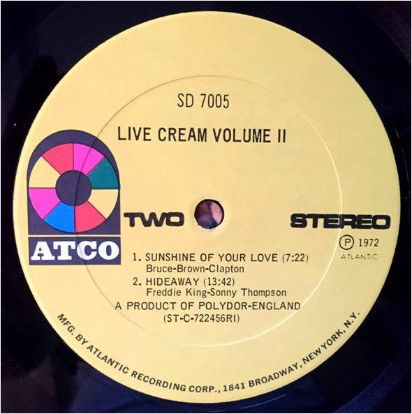Live Cream Volume II