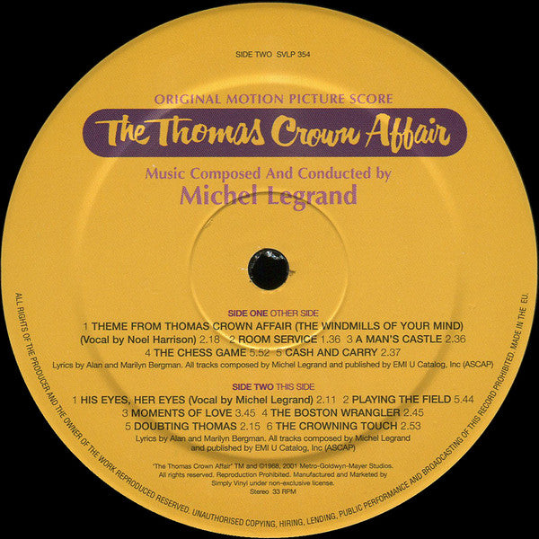 The Thomas Crown Affair (Original Motion Picture Score)