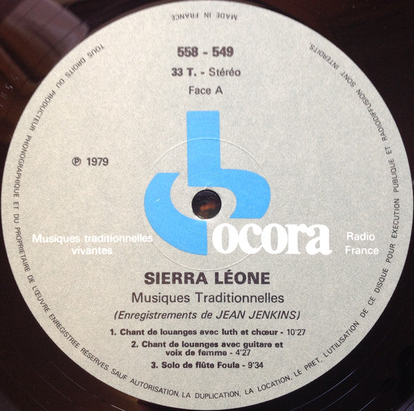 Sierra Leone - Musiques Traditionnelles