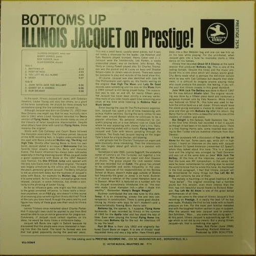 Bottoms Up - Illinois Jacquet On Prestige!