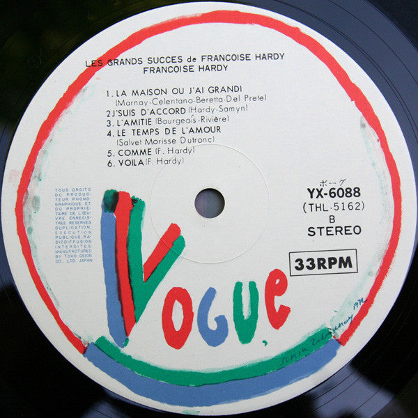 Les Grands Succès De Françoise Hardy - Greatest Hits