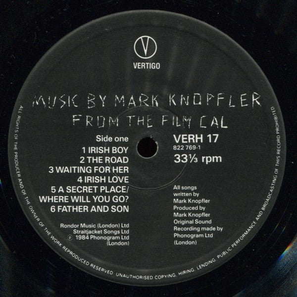 Music By Mark Knopfler From The Film Cal