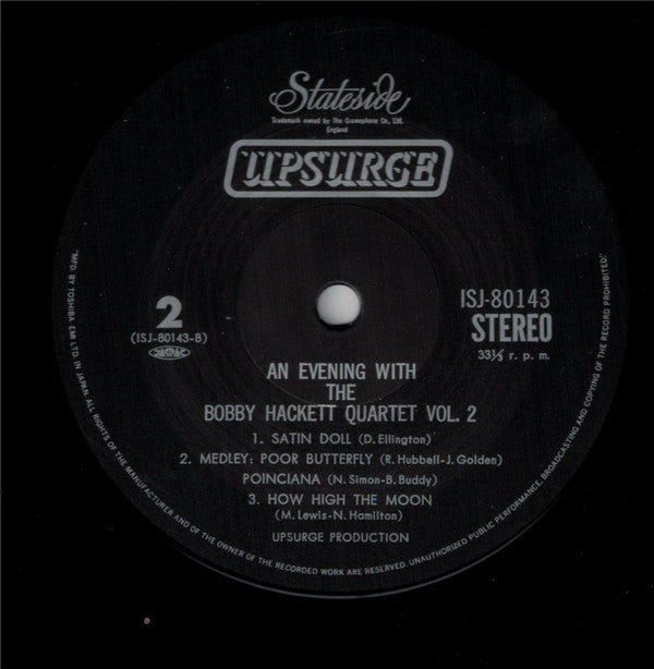 An Evening With The Bobby Hackett Quartet Vol. 2