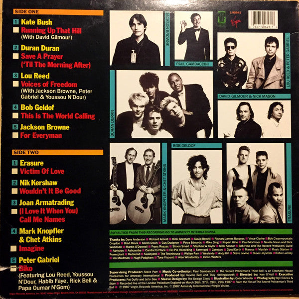 Release: The Secret Policeman's Third Ball (The Music)-Vinyl-US-1987-1-90643, 7 90643-1-9757409