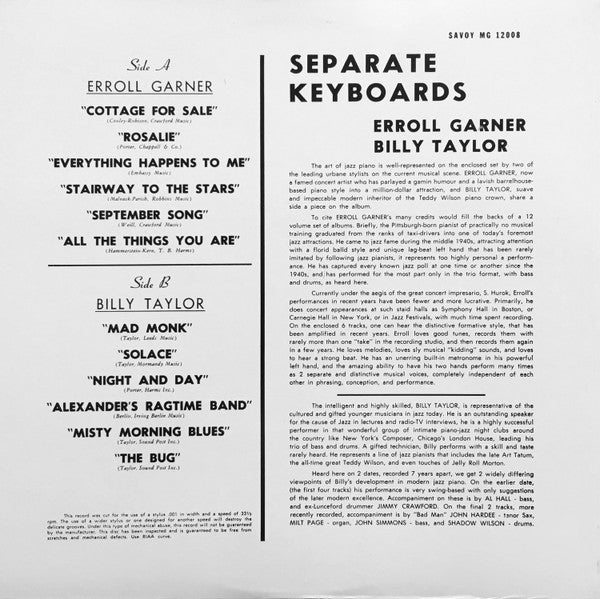 Separate Keyboards