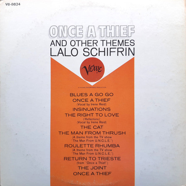 Music From The Motion Picture "Once A Thief" And Other Themes