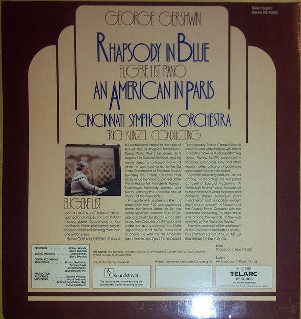 Rhapsody In Blue, An American In Paris