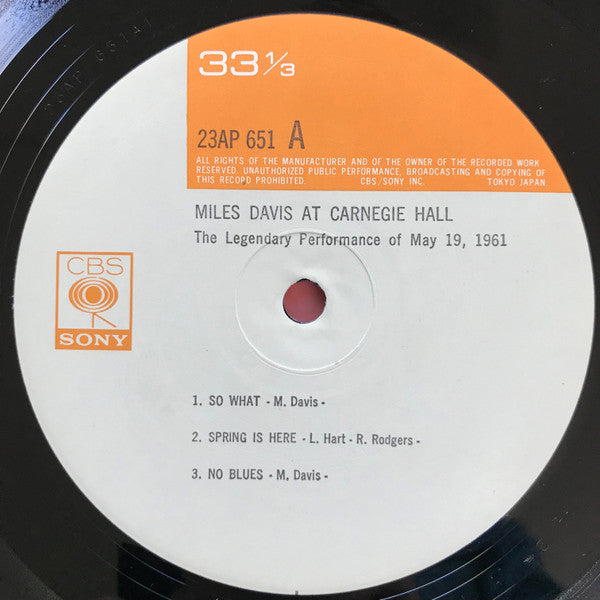 Miles Davis At Carnegie Hall