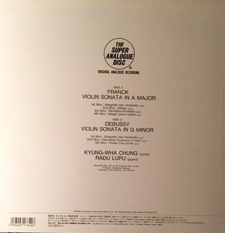 Sonata's For Violin & Piano From Franck, Debussy