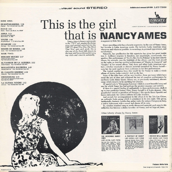 This Is The Girl That Is Nancy Ames