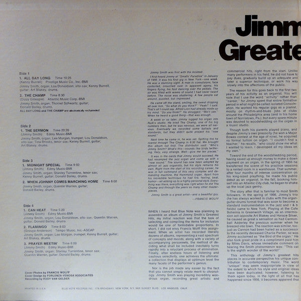Jimmy Smith's Greatest Hits!
