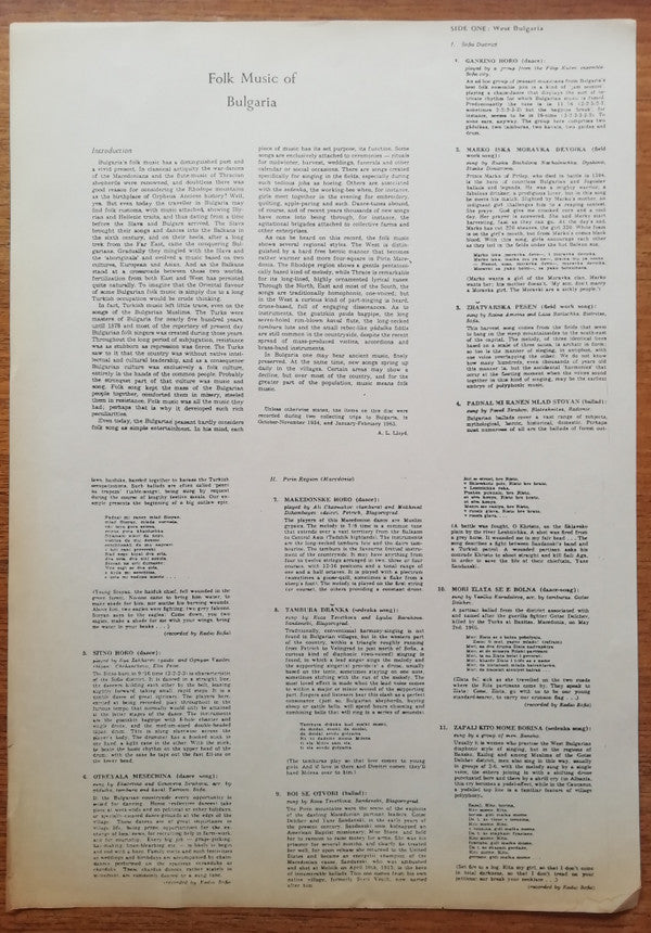 Folk Music Of Bulgaria