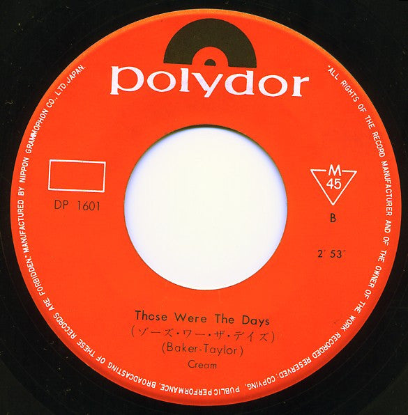 White Room / Those Were The Days