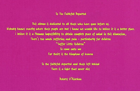 To The Faithful Departed