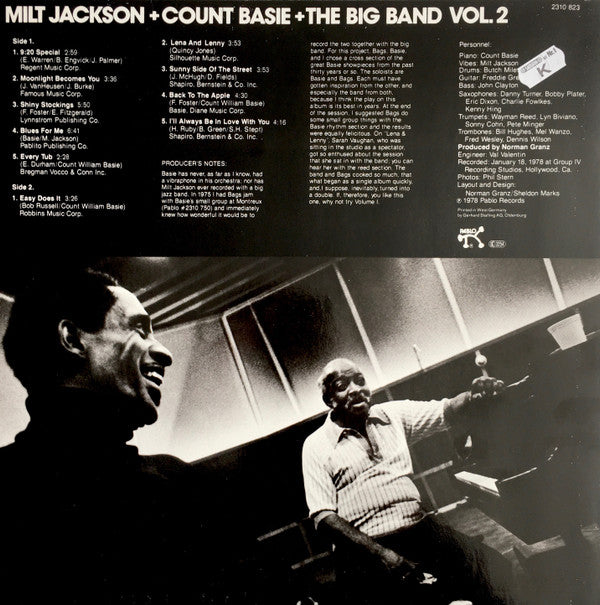 Milt Jackson + Count Basie + The Big Band Vol. 2