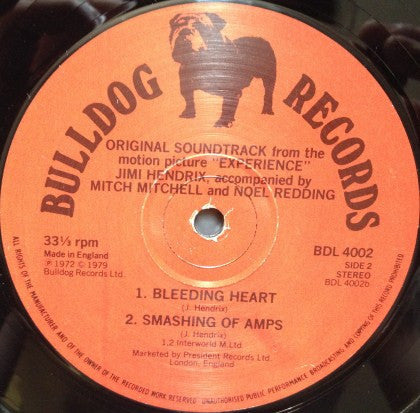 Original Sound Track From The Feature Length Motion Picture “Experience”