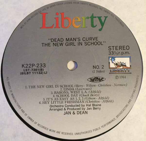 Dead Man's Curve/The New Girl In School