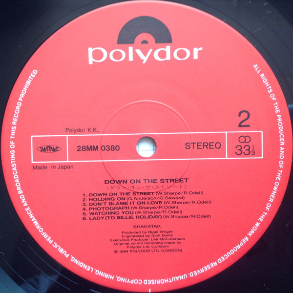 Down On The Street = ダウン・オン・ザ・ストリート