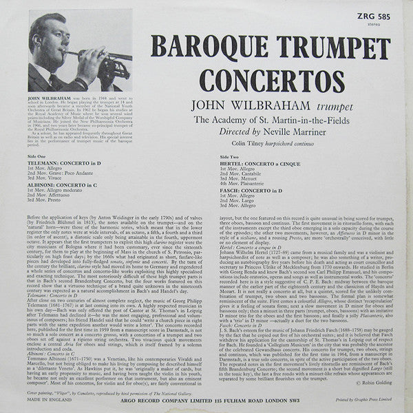 Baroque Trumpet Concertos