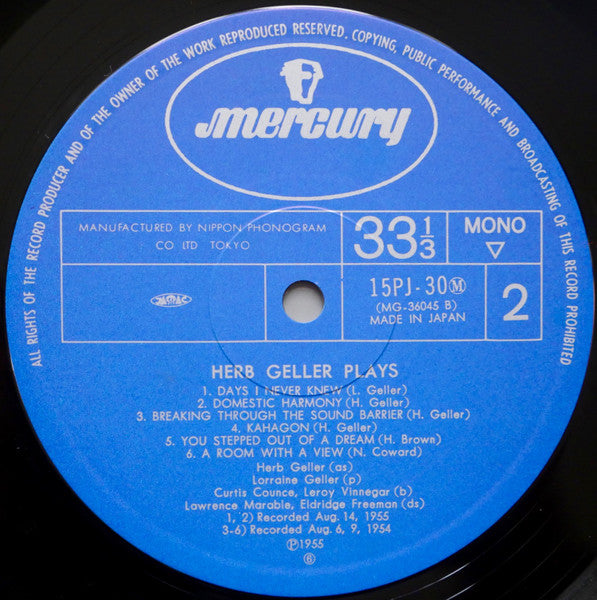 Herb Geller Plays