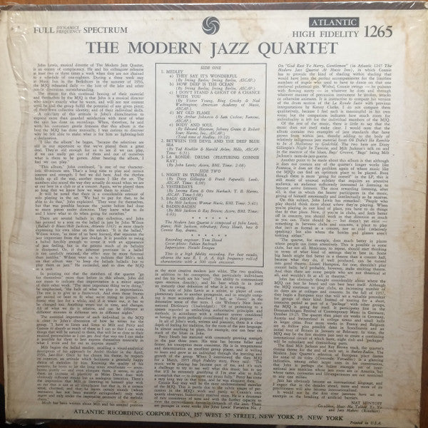 The Modern Jazz Quartet
