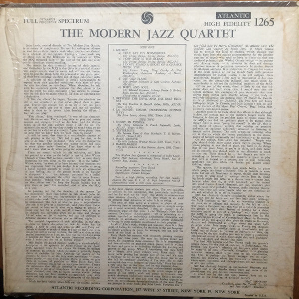 The Modern Jazz Quartet