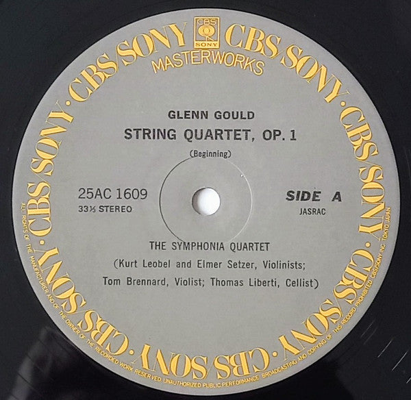 String Quartet, Op. 1