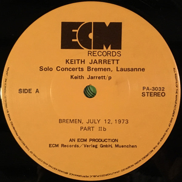 Solo Concerts: Bremen / Lausanne