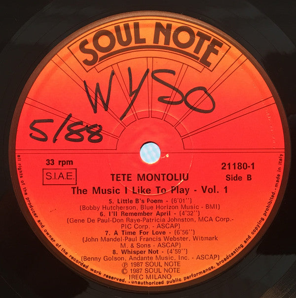 The Music I Like To Play - Vol. 1