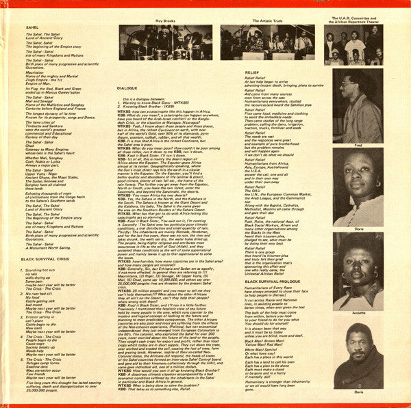 Black Survival - "The Sahel Concert" At Town Hall