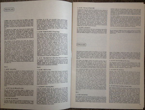 L'opera Des Gueux: Chansons Et Airs Originaux