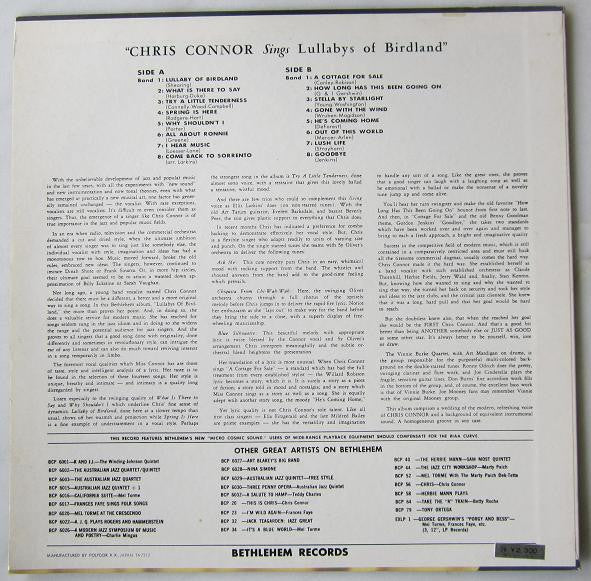 Sings Lullabys Of Birdland