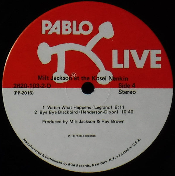 Milt Jackson At The Kosei Nenkin