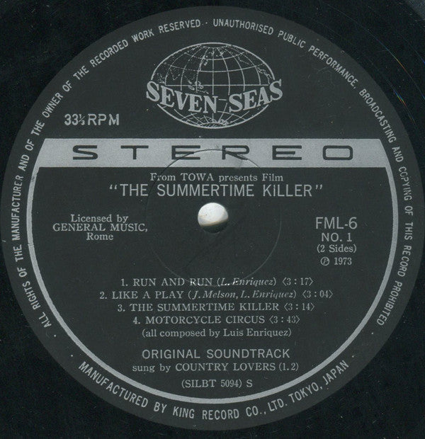 サマー タイム・キラー = The Summertime Killer (Original Soundtrack)